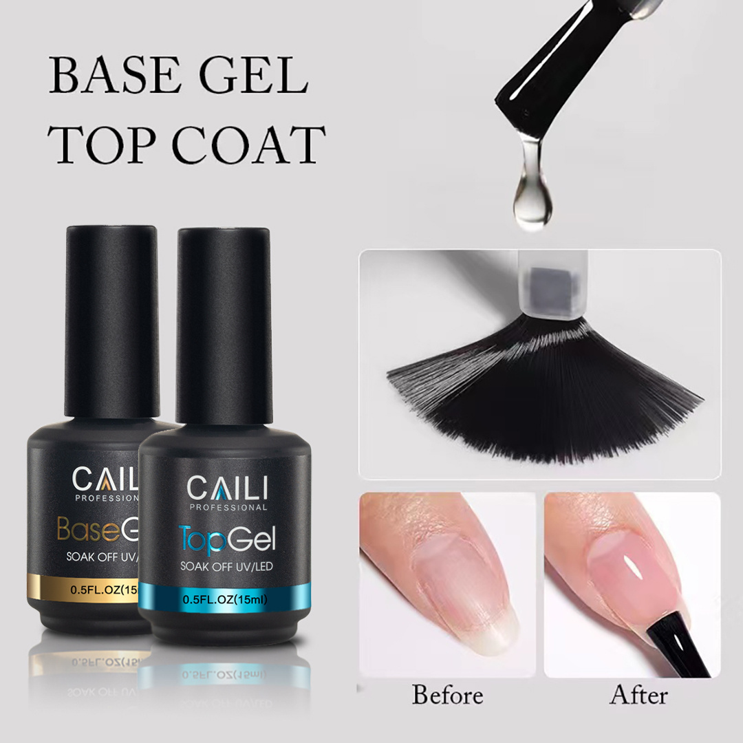 15ml Multifunction 6 IN 1 Nail Polish Glue Gel can be used as Base Top Coat uv led gel polish Extension Gel