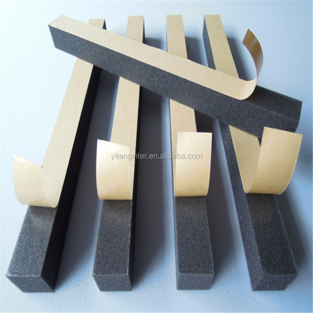 Custom Die Cut Expanded Polyurethane Foam with Adhesive for Packing Industrial PU Foam Stripes