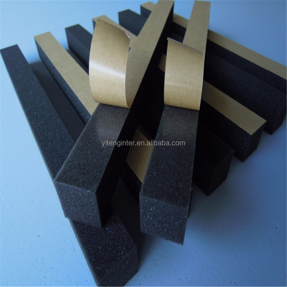 Custom Die Cut Expanded Polyurethane Foam with Adhesive for Packing Industrial PU Foam Stripes