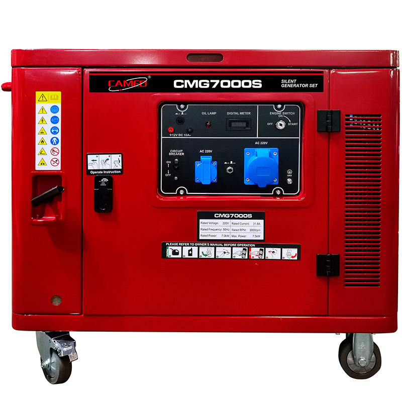 China Manufacturer 5000W 5000 watt easy power gasoline Silent generator