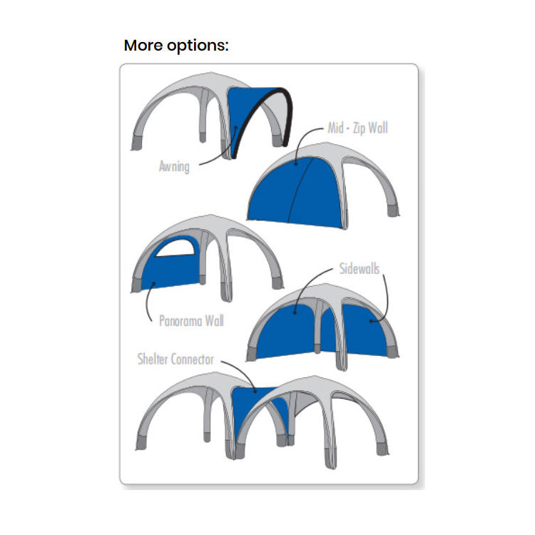 5x5m Airtight Waterproof Advertising Inflatable Gazebo Spider Dome Tent Inflatable Arch Dome Event Tent For Trade Show