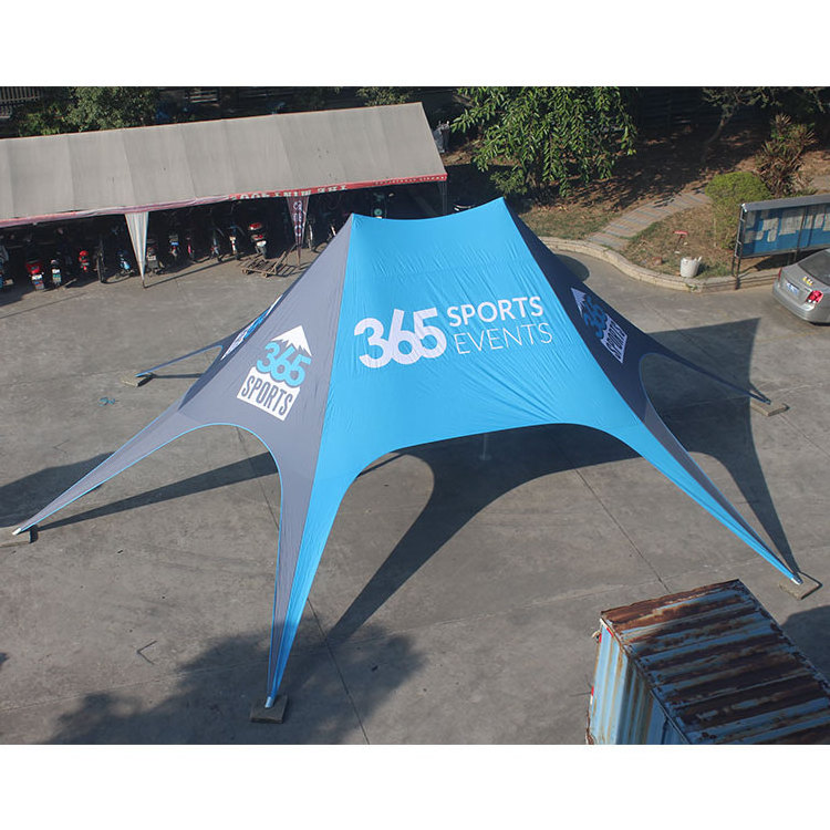 Big Outdoor Hexagon Star Shape Waterproof Spire Canopy Tent Luxury Sun Shade Canvas Beach Event Tent For Shelter