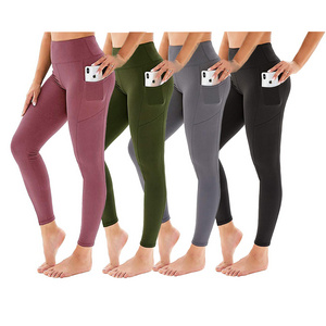 Leggings Printed Sport Gym Fitness Workout Pants Women High Waisted Leggings 4 Way Stretch Tummy Control Yoga Pants with Pockets