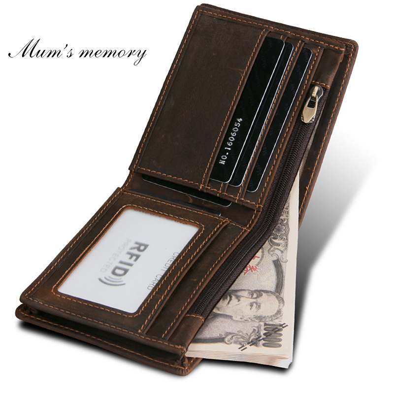 Mum's Memory Pockets Wallet for Men & Women - RFID Slim Credit Card Holder Front Pocket Minimalist Small Cute Wallets