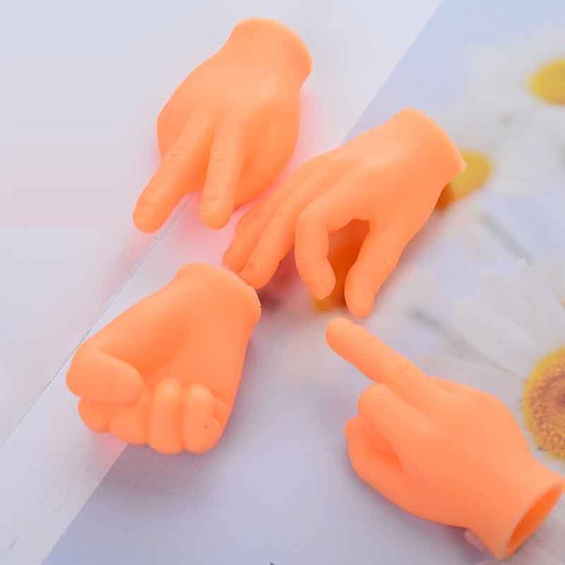 Finger Hands Premium Rubber Little Tiny Finger Hands  Fun and Realistic Design Ideal for Puppet Show