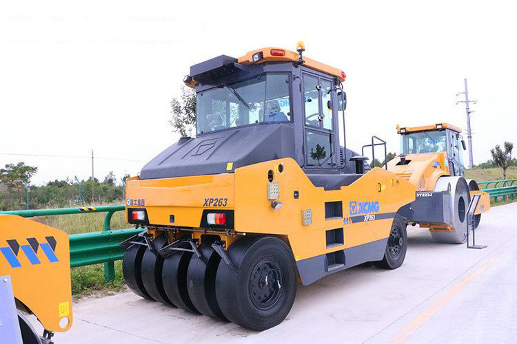 Cheap price xcm g road roller 25t XP263 tyre compactor factory prices