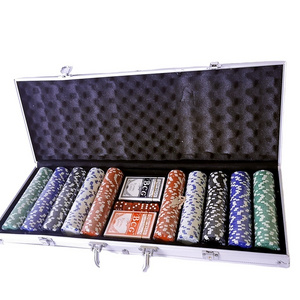 Wholesale Customized logo cheap Aluminum 500 Poker Chip Case set poker chips