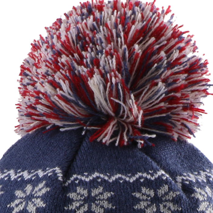 Custom Gorros Santa High Quality Hip Hop Knit Pom Pom Christmas Winter Beanies For Women