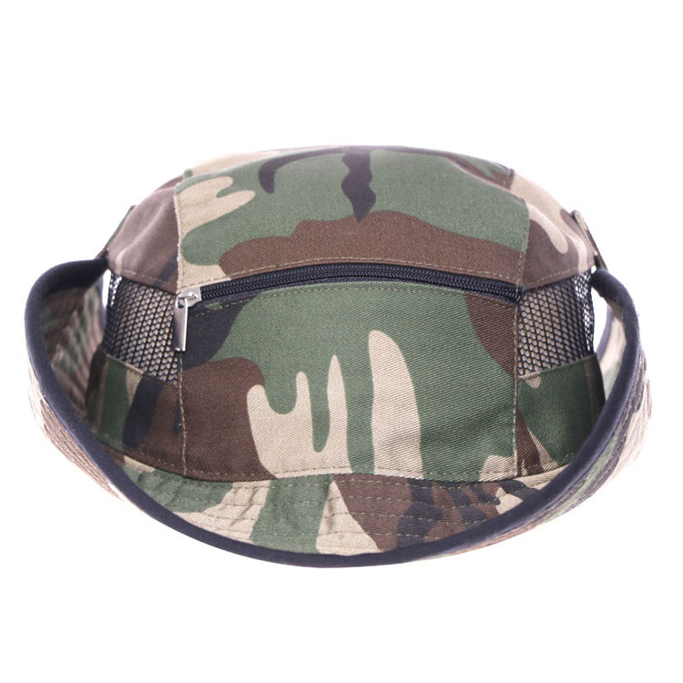 Hunting Fishing Hiking Outdoor Crimping Cool Mesh Brim Camo Boonie Bucket Hat