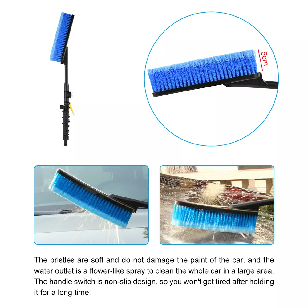 Auto detailing car cleaning wash tire brush with handle