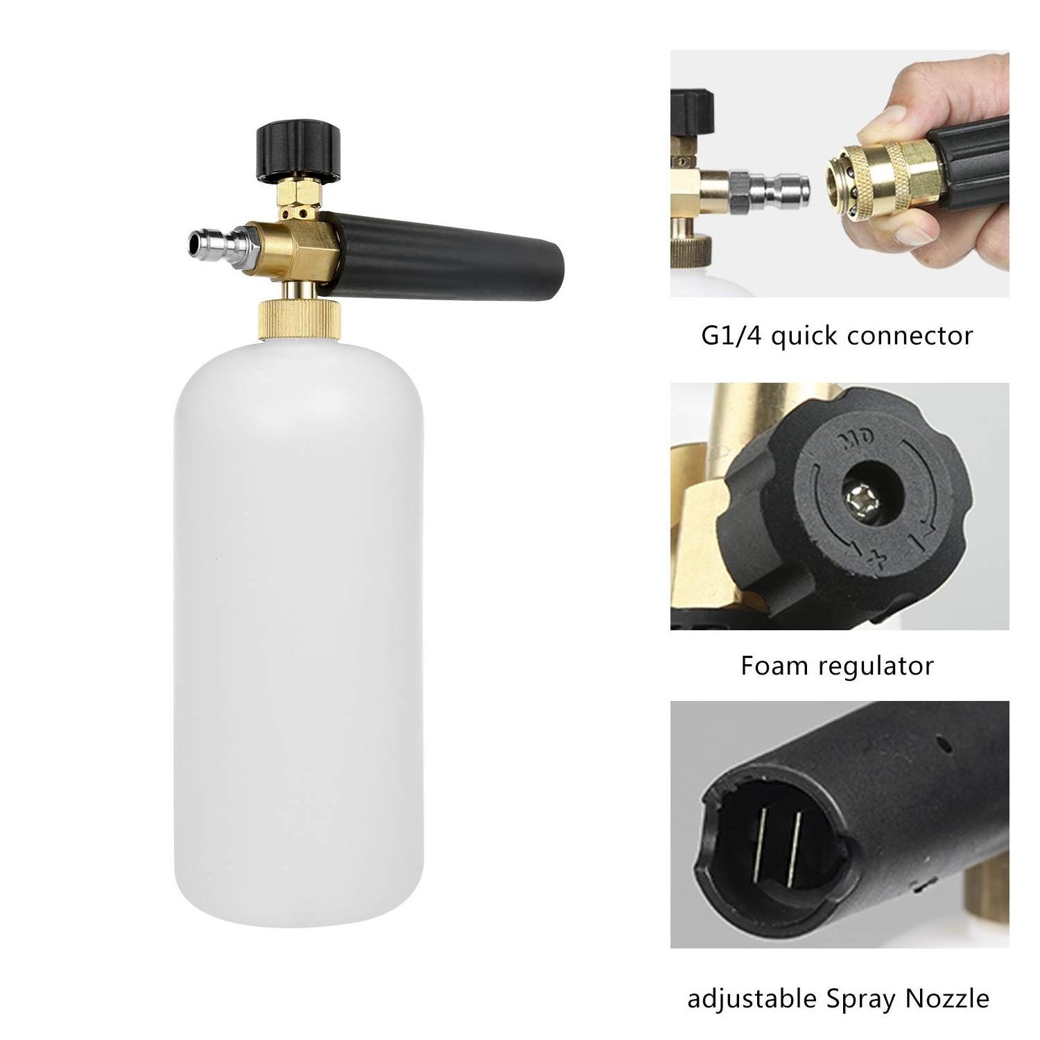 Adjustable Foam Cannon I Liter Bottle Snow Foam Lance Fit 1/4