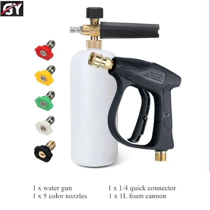 Automatic car wash pressure washer soap foam cannon