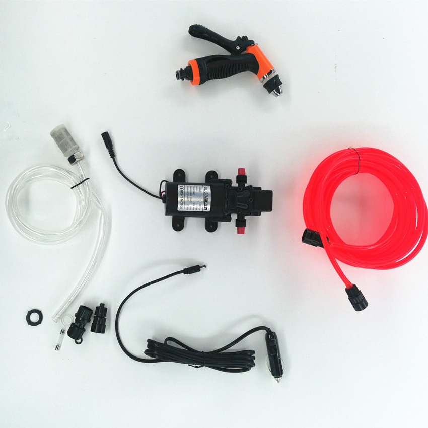 Automatic 12 volt dc car washer with mini DC diaphragm pump