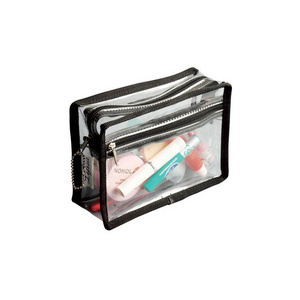 free sample transparent PVC clear vinyl makeup bag