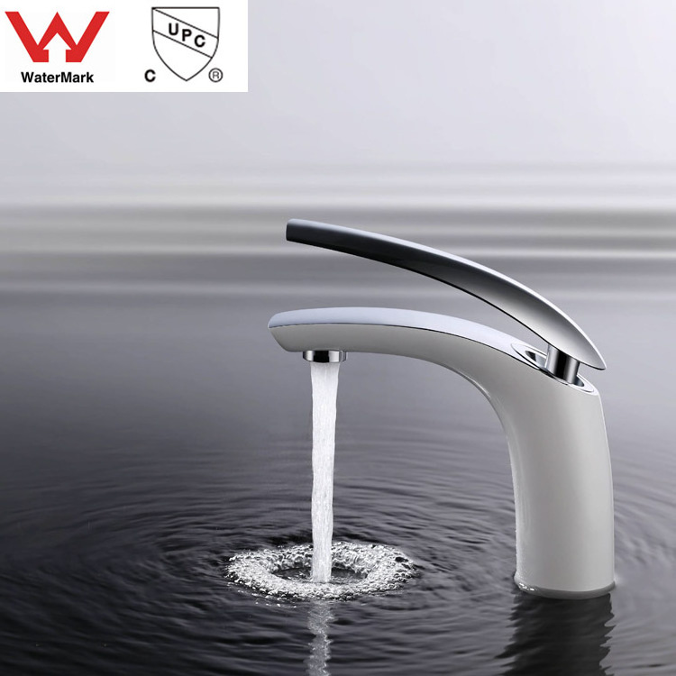 OEM Manufacture cUPC Single Hole Bathroom Faucets custom color watermark Basin Faucet Tap gold Australia  faucet