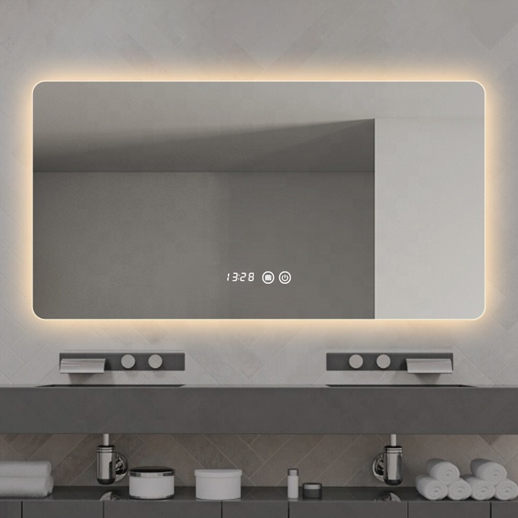 Mirror Wall Mounted Smart mirror with Led light for bathroom vanity mirror