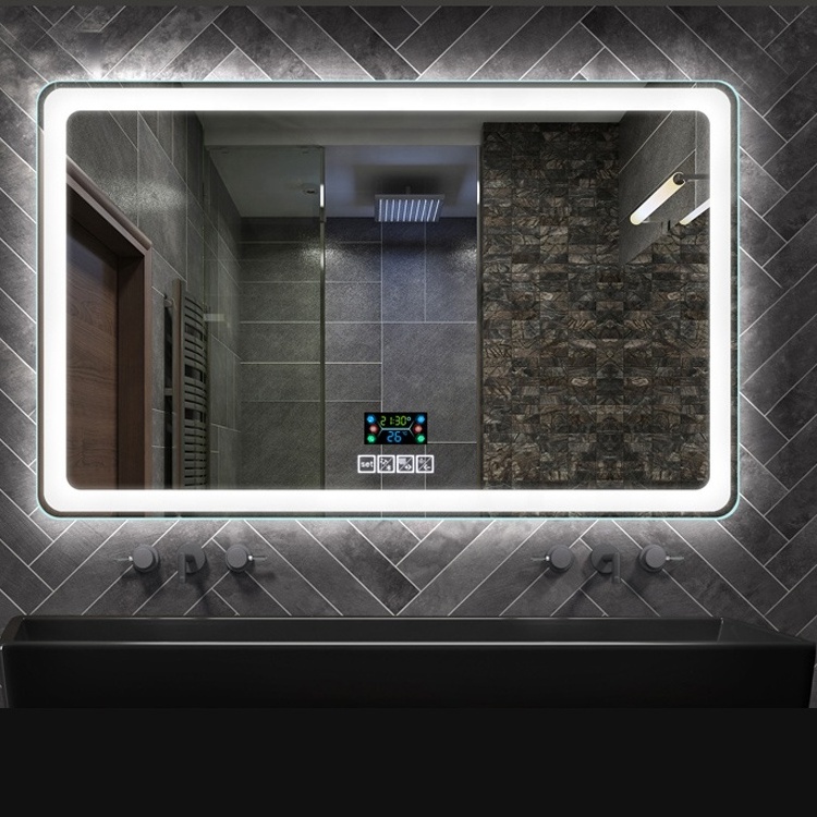 Mirror Wall Mounted Smart mirror with Led light for bathroom vanity mirror