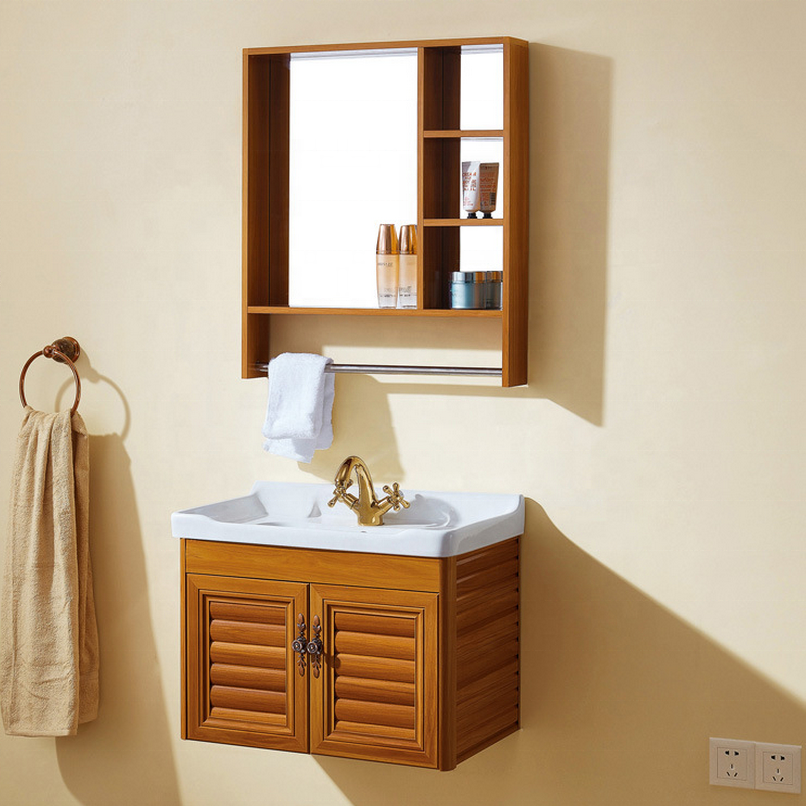 Bathroom vanities stainless steel bathroom cabinet wholesale  hotel vanity bathroom vanity cabinets wash basin mirror