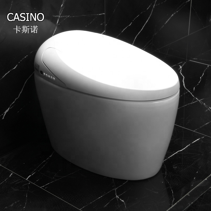 Foshan One Piece Freestanding Bathroom Ceramic Smart Wc Intelligent Toilet  With Bidet Toilets