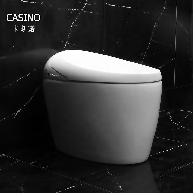 Foshan One Piece Freestanding Bathroom Ceramic Smart Wc Intelligent Toilet  With Bidet Toilets