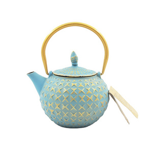 Hot selling Chinese Customized Cast Iron Teapot Tea Kettle pot with Stainless Steel Infuser