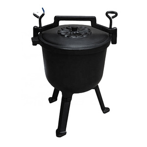 4L/7L/10L/15L Wholesale Three Legged Cast Iron Camping Pressure Cooker