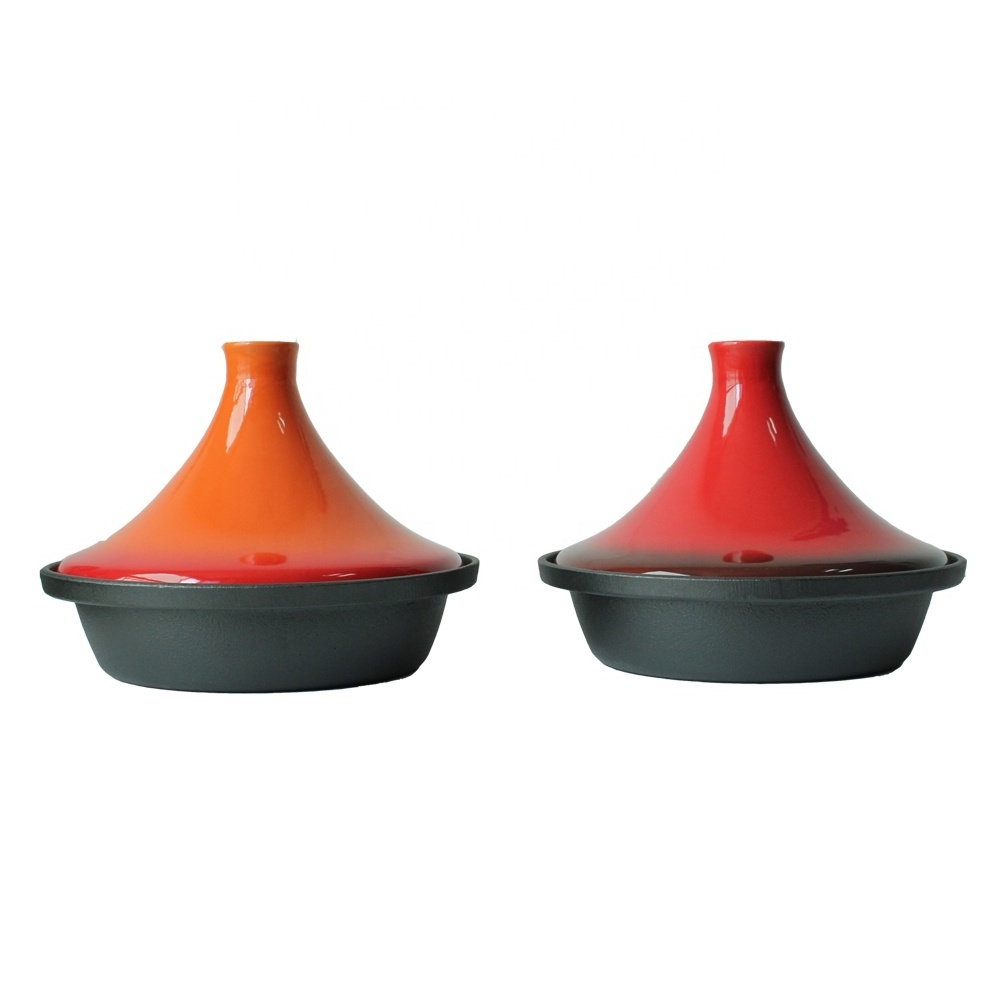 Cast iron enamel tagine pots with ceramic lid tagine/tajine