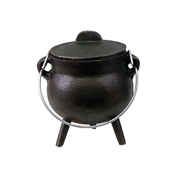 Camping cooking set witch cauldron mini pot cast iron witches kettle