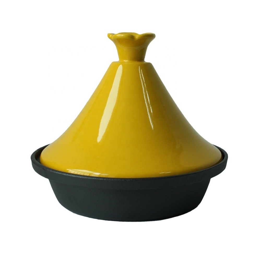 Cast iron enamel tagine pots with ceramic lid tagine/tajine