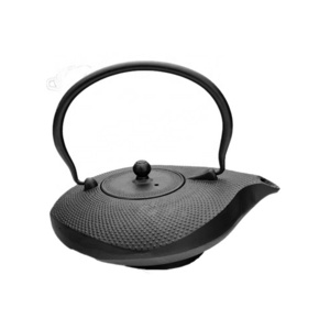 Hot Selling Water Kettle Black Cast Iron Metal Teapot With Stainless Steel Mesh