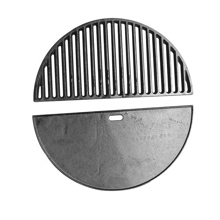 Preseasoned Half Moon Kamado Grill Accessories Cast Iron Fire Grates