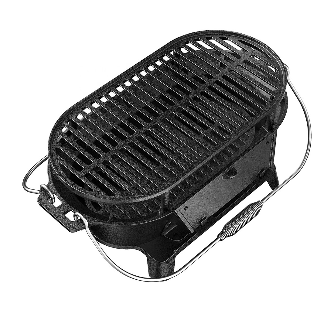 Heavy Duty Japanese Style Table Top Hibachi Grill Cast Iron Charcoal Grill Stove