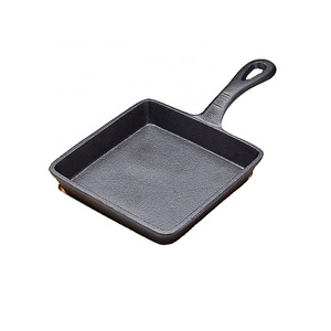 Japanese Style Cast Iron Mini Frying Skillet Pan Egg Cooker Omelette Pan