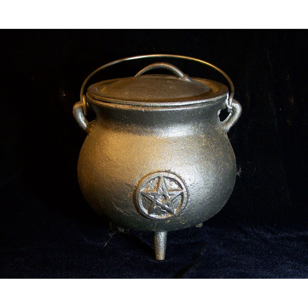 Camping cooking set witch cauldron mini pot cast iron witches kettle