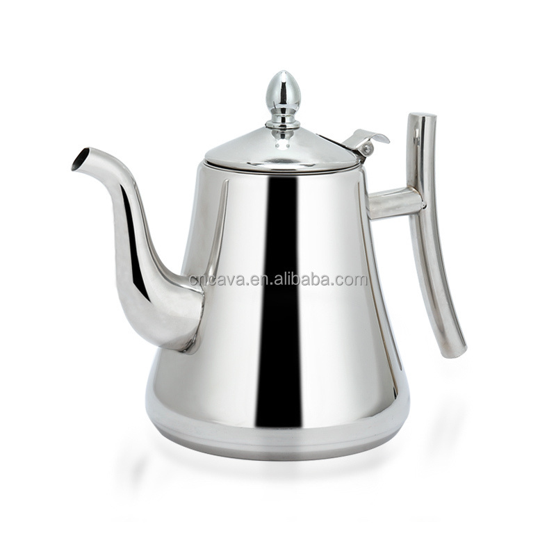 wholesale china stainless steel pour over kettle coffee kettle teapot with infuser