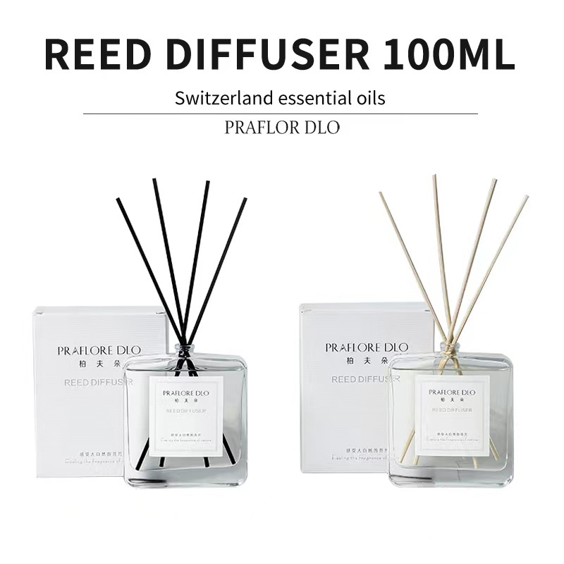 PRAFLORE DLO Wholesale Simple Style Reed Diffuser Bottle and Home Scent 50-1000ml Scented Candle Gift Sets Luxury Reed Diffuser