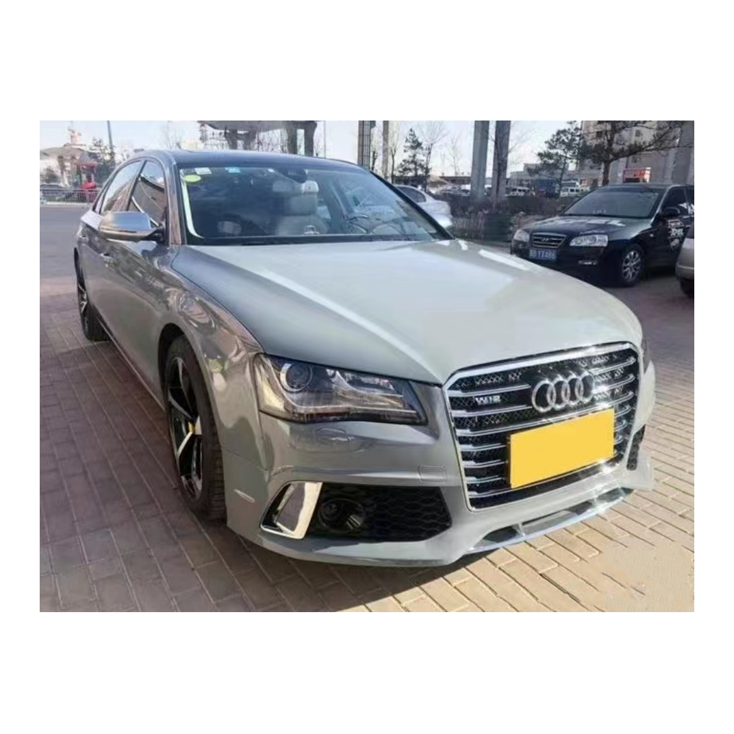 Audi A8 S8 2011-2018 to RS8 2011-2018 car body kit with w12 rs8 grille front bumper complete with grille front lip