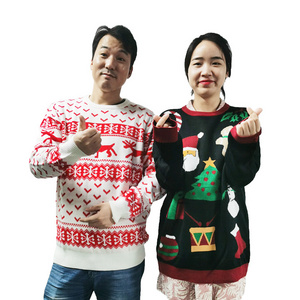 wholesale custom xmas funny knitted ugly christmas  jumper sweater unisex