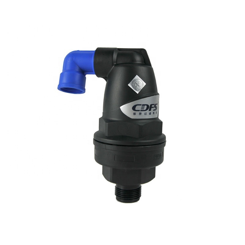 Automatic 1/2 inch air valve for irrigation water treatment system