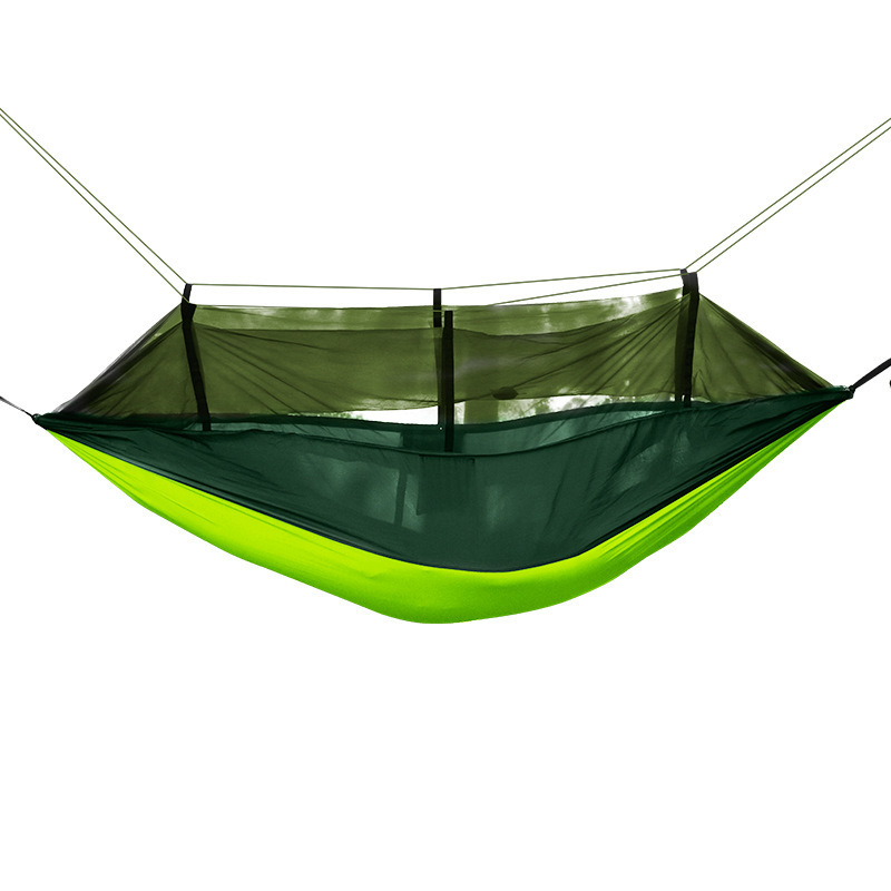 Lightweight Portable Outdoor Parachute Hammocks Hiking Travel Beach Garden Swing Chair Hammock Camping Hammock with Mosquito Net