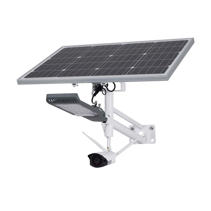 4G WIFI Solar Street Light With Camera 1080P Security Solar Light Camera