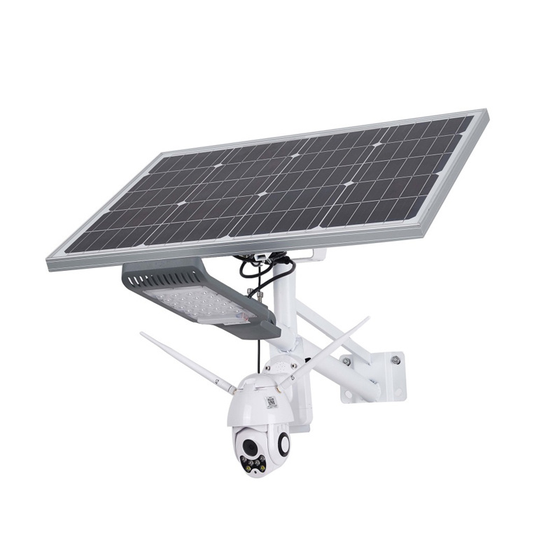 4G WIFI Solar Street Light With Camera 1080P Security Solar Light Camera