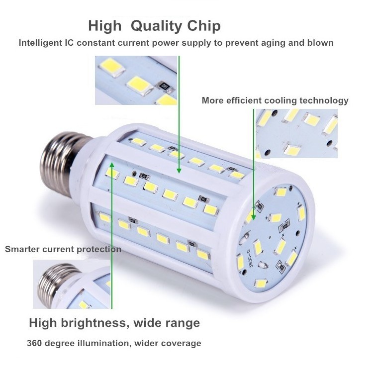 40W High Power Led Bulb for Warehouse Lighting with B22 E27 Lamp Holder Corn Light Led Bulb Light