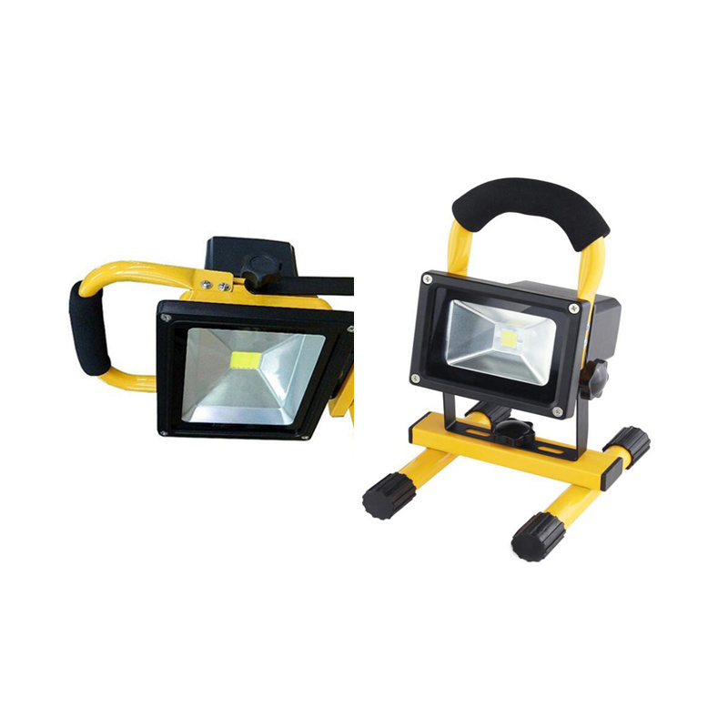 Led Spotlight Lamp Portable 10w 20w 30w 50w IP65 Yellow Rechargeable Led Floodlight