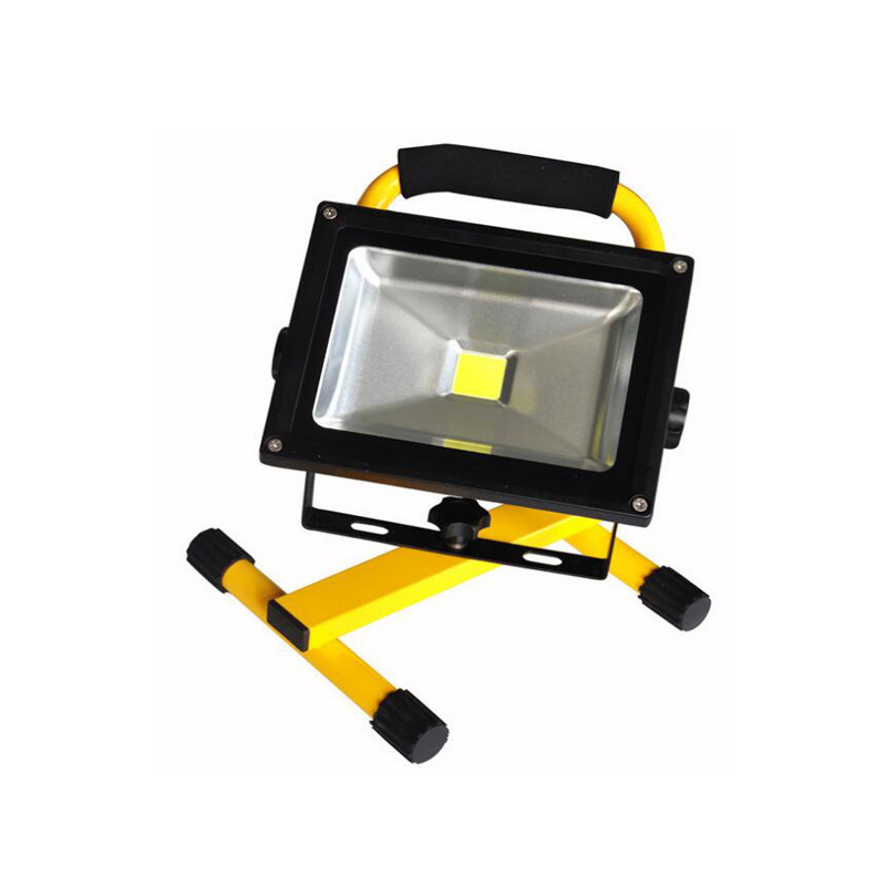 Led Spotlight Lamp Portable 10w 20w 30w 50w IP65 Yellow Rechargeable Led Floodlight