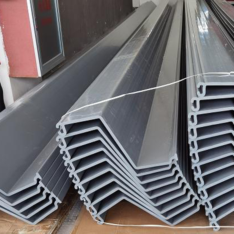 For river bank protection U718 Z457 PVC Vinyl plastic is strong sheet pile