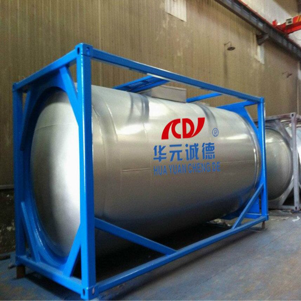 5ft Lox Lin Lar LNG Lco2 Tank Container Asme T75 ISO Tank Container for Liquid Gas