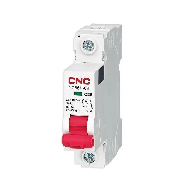 YCB6H-63 Series 1P  32A MCB miniature circuit breaker din rail ac mini circuit breakers