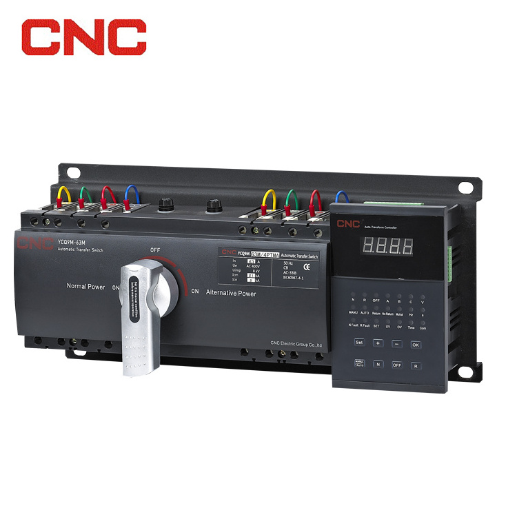 Ats with 4p panel for generator sets controller automatic transfer switch