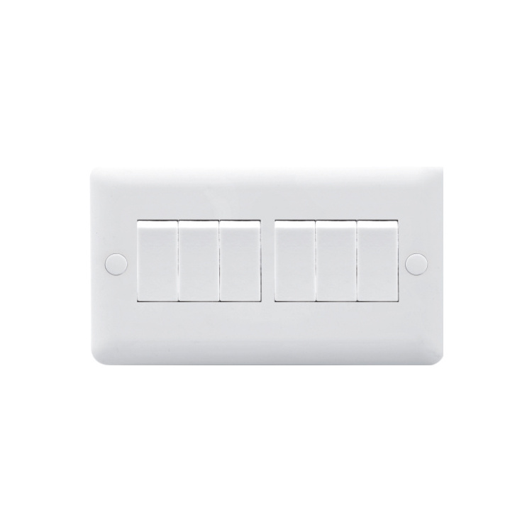 Best selling wall switch 3gang 1way 4 gang plate 6 2way